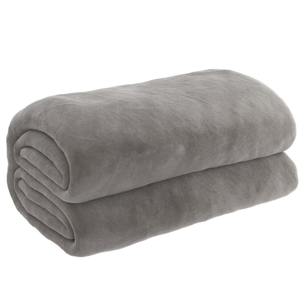 Vidaxl (200X230 Cm, 13 Kg) Weighted Blanket With Cover Bedroom Quilt Blanket Bedding Grey Fabric