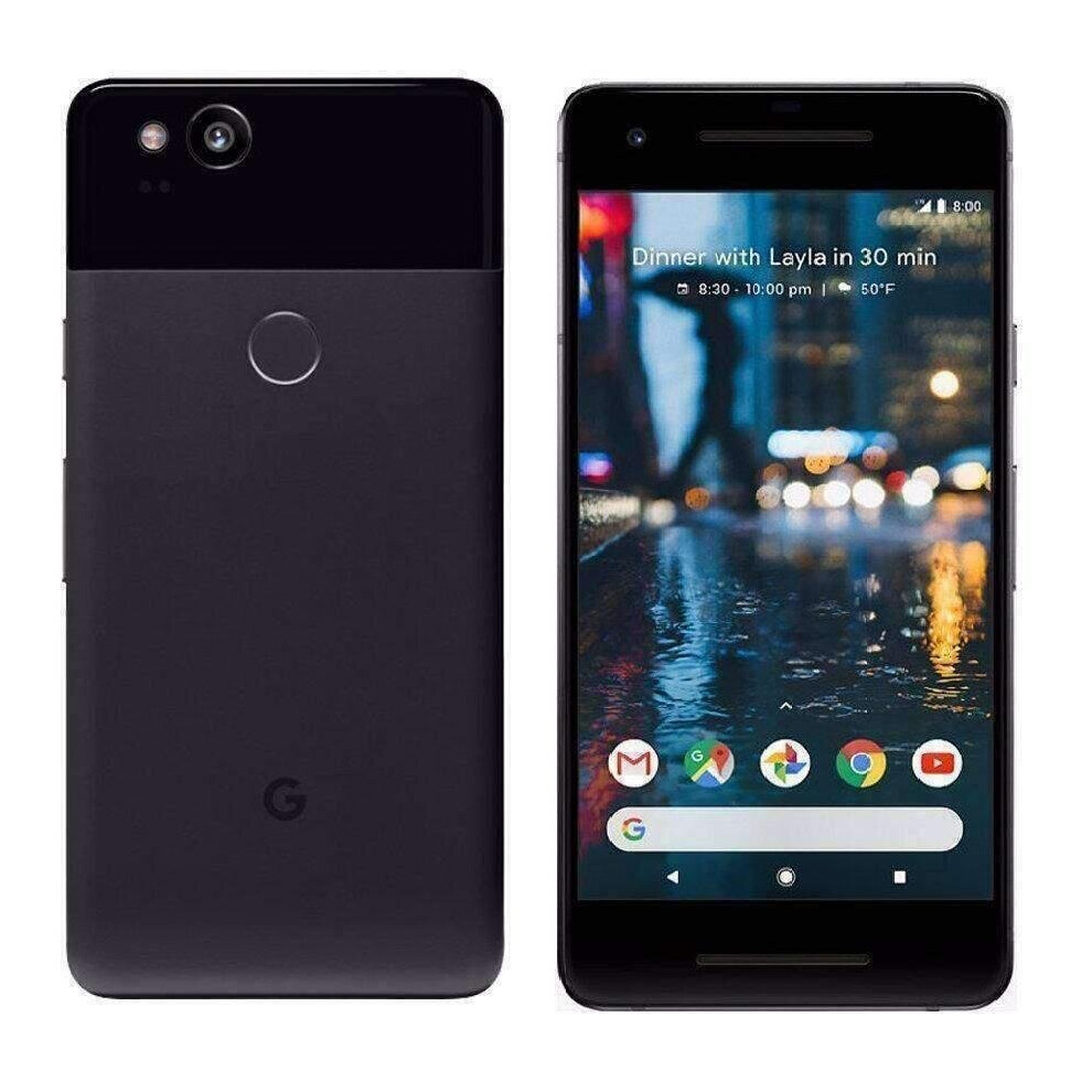 Google Pixel 2 64Gb 5" 12Mp Sim-Free Smartphone In Just Black