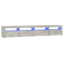 (concrete grey, 240 x 35 x 40 cm) vidaXL TV Cabinet with LED Lights Media Unit TV Stand Multi Colours/Sizes