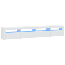 (white, 240 x 35 x 40 cm) vidaXL TV Cabinet with LED Lights Media Unit TV Stand Multi Colours/Sizes