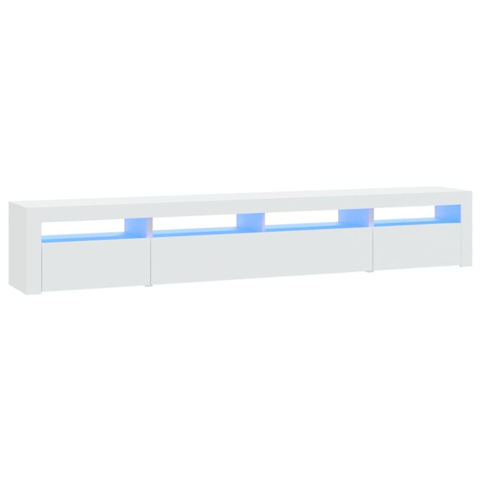 Vidaxl (, 240 X 35 X 40 Cm) Tv Cabinet With Led Lights Media Unit Tv Stand Multi Colours/Sizes White