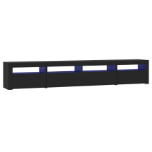 (black, 240 x 35 x 40 cm) vidaXL TV Cabinet with LED Lights Media Unit TV Stand Multi Colours/Sizes