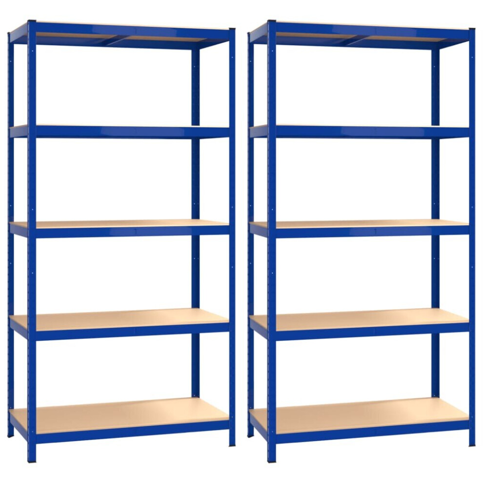 (blue, 100 x 50 x 200 cm/ 2 piece) vidaXL 1/2/3/4x Storage Shelf Garage Organiser Holder Rack Multi Sizes/Colours