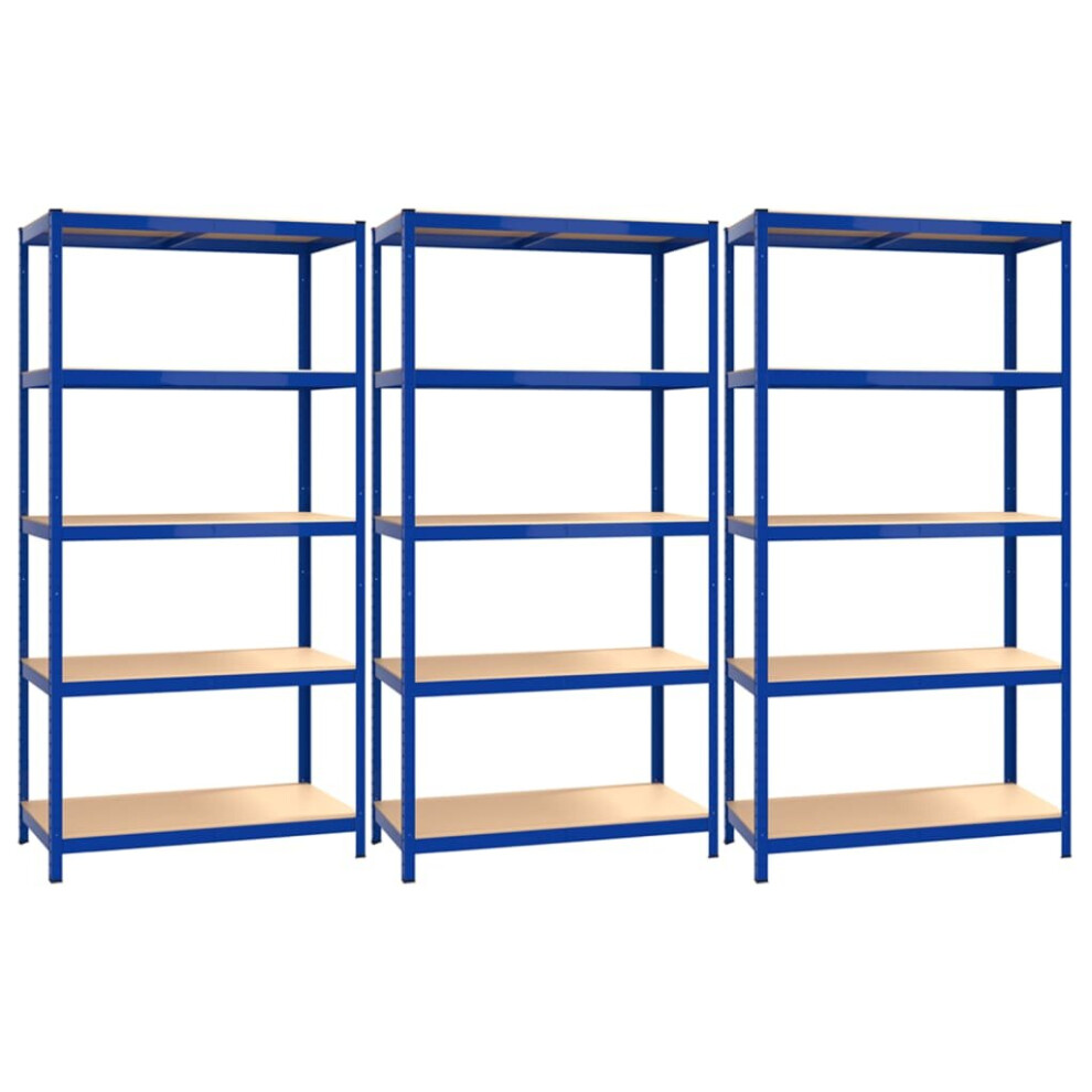 (blue, 90 x 40 x 180 cm/ 3 piece) vidaXL 1/2/3/4x Storage Shelf Garage Organiser Holder Rack Multi Sizes/Colours