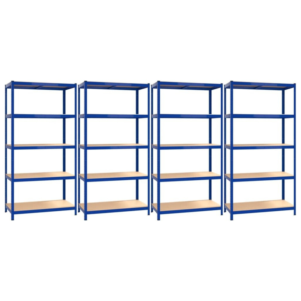 (blue, 90 x 40 x 180 cm/ 4 piece) vidaXL 1/2/3/4x Storage Shelf Garage Organiser Holder Rack Multi Sizes/Colours