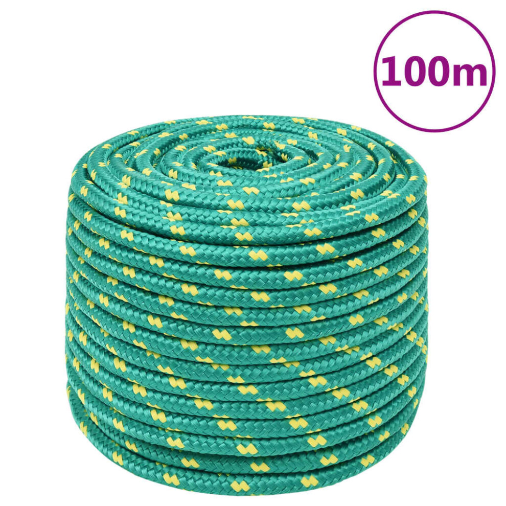 (green, 14 mm/ 100 m) Marine Rope Dock Coil Boat Line Polypropylene Rope Multi Sizes Multi Colours