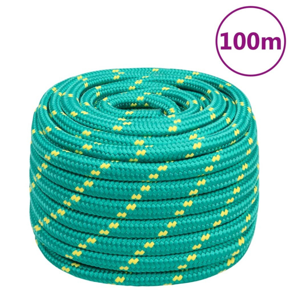 (green, 20 mm/ 100 m) Marine Rope Dock Coil Boat Line Polypropylene Rope Multi Sizes Multi Colours