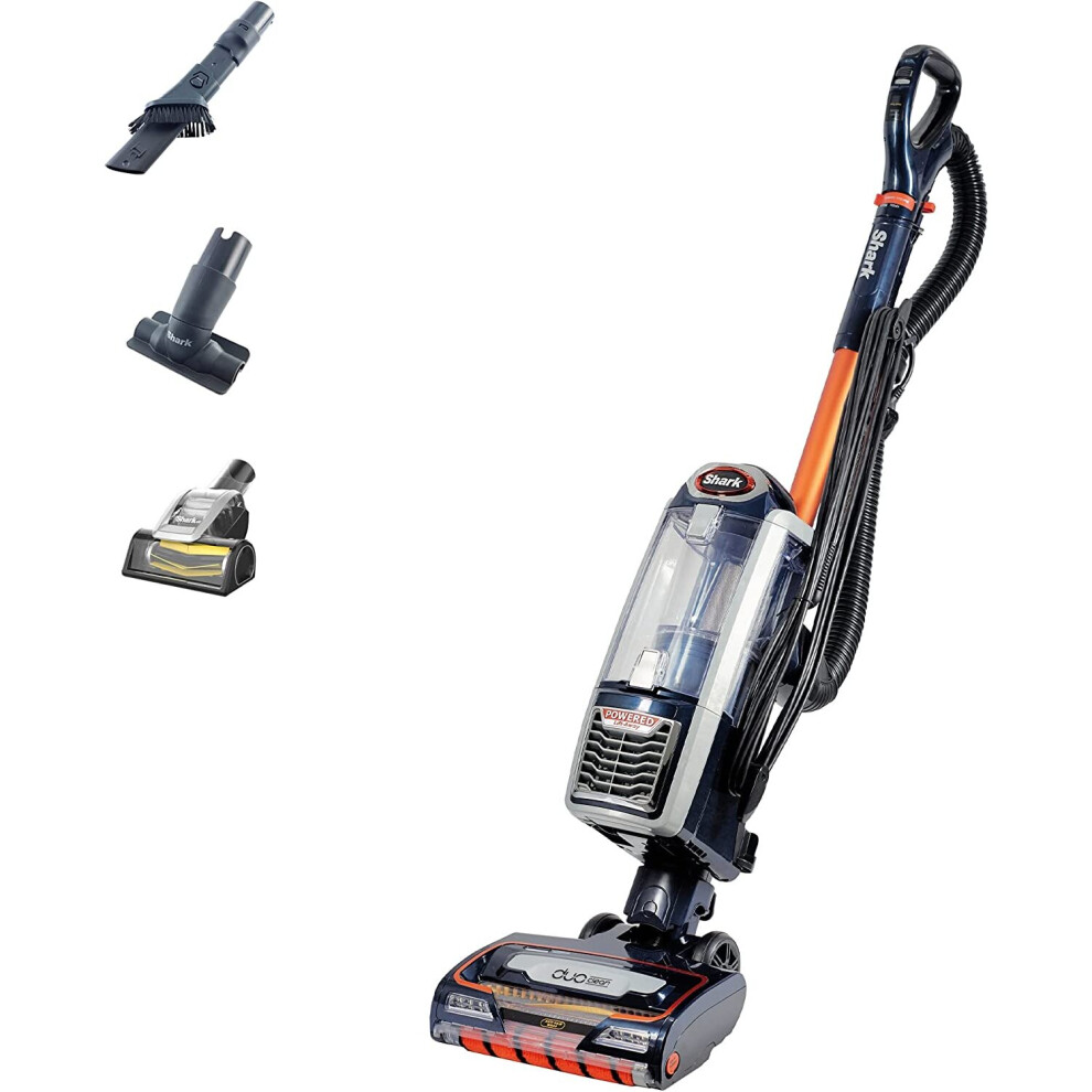 Shark Upright Vacuum Cleaner [NZ801UKT] Powered Lift-Away with Anti-Hair Wrap Technology, Pet Hair, Navy and Orange