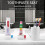 3pcs-Rolling Tube Toothpaste Squeezer Toothpaste Seat Holder Stand for Bathroom AccessoriesBlue 5