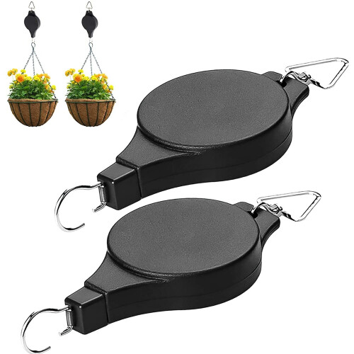 Plant Pulleys For Hanging Plants,Easy Reach Plant Pulley 2pcs ...