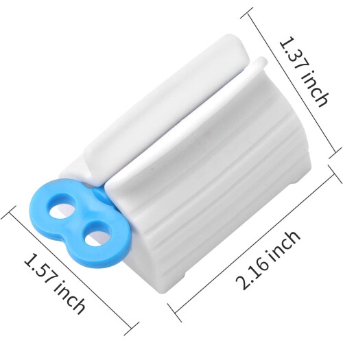 3pcs-Rolling Tube Toothpaste Squeezer Toothpaste Seat Holder Stand for Bathroom AccessoriesBlue 1