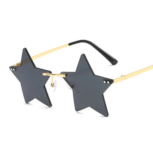 Star Shape Sun Glasses Funny Pentagram Eyewear Eyeglasses Christmas Decoration Party Glasses Rimless Sunglasses on OnBuy