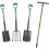 AAMEN 4-Pcs Garden Tools Set, Rake, Border Spade, Digging Spade & Fork 1