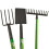 AAMEN 4-Pcs Garden Tools Set, Rake, Border Spade, Digging Spade & Fork 2