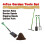 AAMEN 4-Pcs Garden Tools Set, Rake, Border Spade, Digging Spade & Fork 4