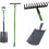 AAMEN 4-Pcs Garden Tools Set, Rake, Border Spade, Digging Spade & Fork 5