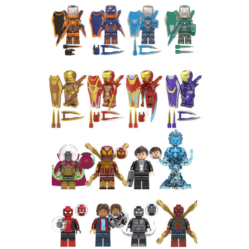 16Pcs Marvel Avengers Super Heroes Mini Figures Dc Fit Lego Minifigures ...