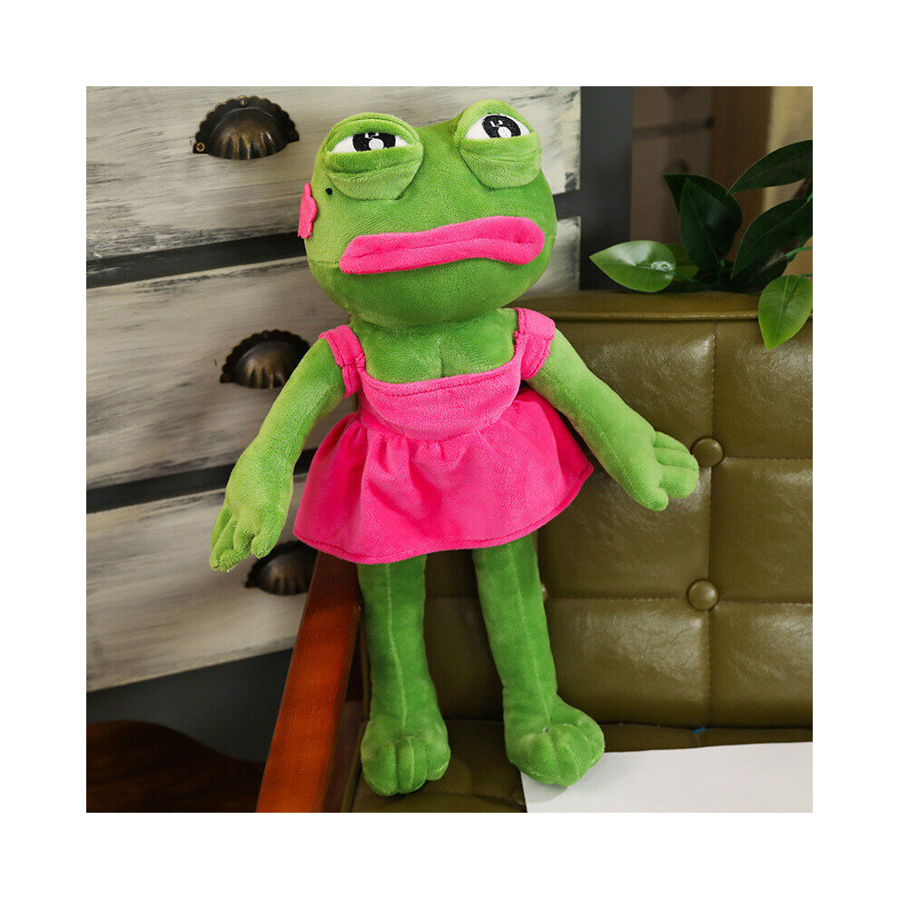 Yetp Star (Pink) 45Cm Sad Frog Plush Toy Soft Stuffed Pillow Magic Expression Pink