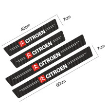 (CITROEN) 4xCar Door Sill Scuff Plate Protector Step Sticker