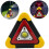 Portable Car Triangle LED Warning Light Tail Rear Red Safety Strobe Stop Flash 1