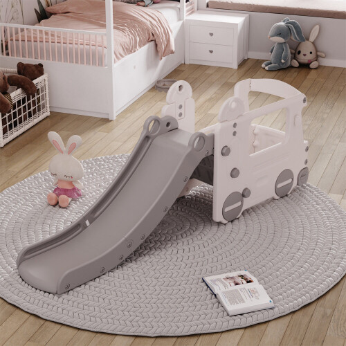 Living And Home Kids Home Multi Functional Slide with Bus 1
