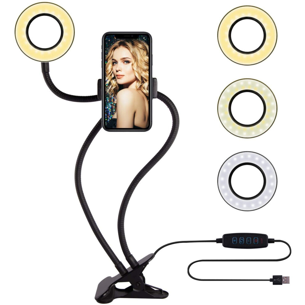 Selfie Ring With Cell Phone Holder Stand For Live Stream/ Makeup /Youtube Light 732004815426