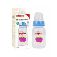 Pigeon Slim Neck Fruit Decorated Feeding Bottle 120 mL 00417 1's