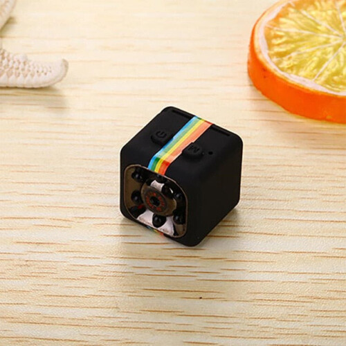 (Black) Anti-Theft Mini Camera with Night Vision & Motion Sensor
