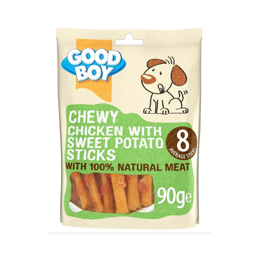 Armitage Good Boy Chewy Chicken W/Sweet Potato Stick Dog Treat (Adult Dogs, 90 g)