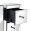 Mirrored Glass Bedroom Bedside Table Cabinet W/ 3Drawer Crystal Handle 8