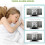 (White) Mirror Projection Alarm Clock Bedroom Ceiling Projection Digital Clock 6