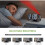 (White) Mirror Projection Alarm Clock Bedroom Ceiling Projection Digital Clock 7
