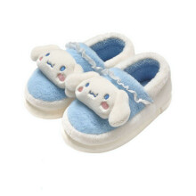 ( Cinnamoroll, 41-42=Foot Length25.5-26cm) Sanrio Slippers Hello Kitty Plush Shoes Kuromi My Melody Home Cotton Slippers