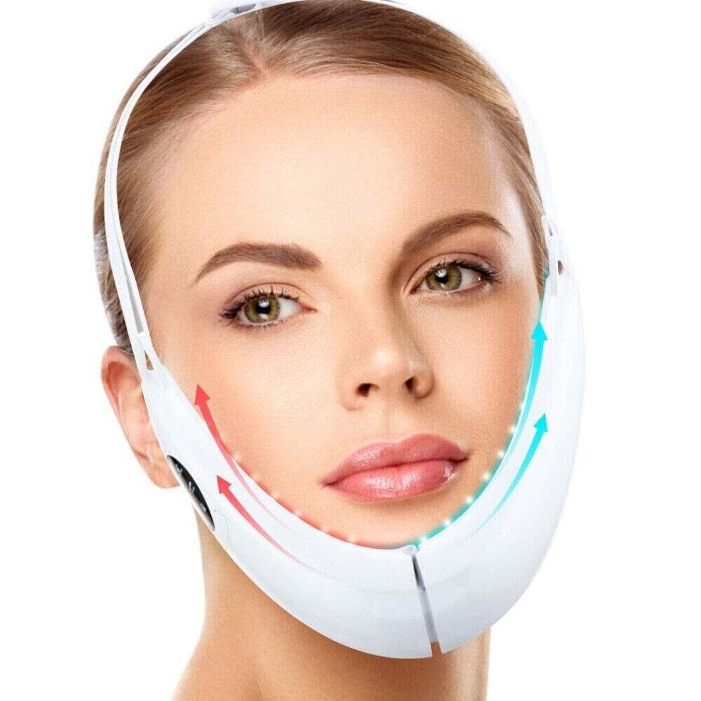 V Face Massager LED Photon Light Therapy Face Lifting Device