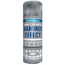 400ML Grey Hammer Effect spray Paint Direct Metal Interior Exterior