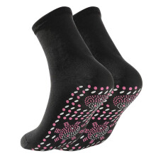 5 Pairs of Tourmaline Lymphvity Self-Heating Health Socks