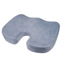 (Gray) Coccyx Orthopedic Memory Foam Seat Cushion Car Office Seat Lumbar Pain Relief