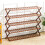 Living And Home (Brown) Foldable 5-Tier Bamboo Flower Stand Rack Plant Storage Shelf 3