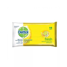 On-the-Go Germ Protection: Dettol Fresh Anti-Bacterial Skin Wipes 10's
