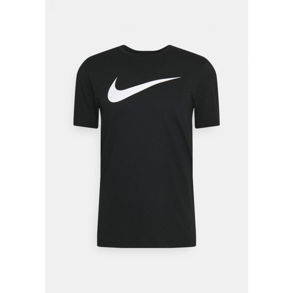 (Small) Nike Icon Swoosh T Shirt Black