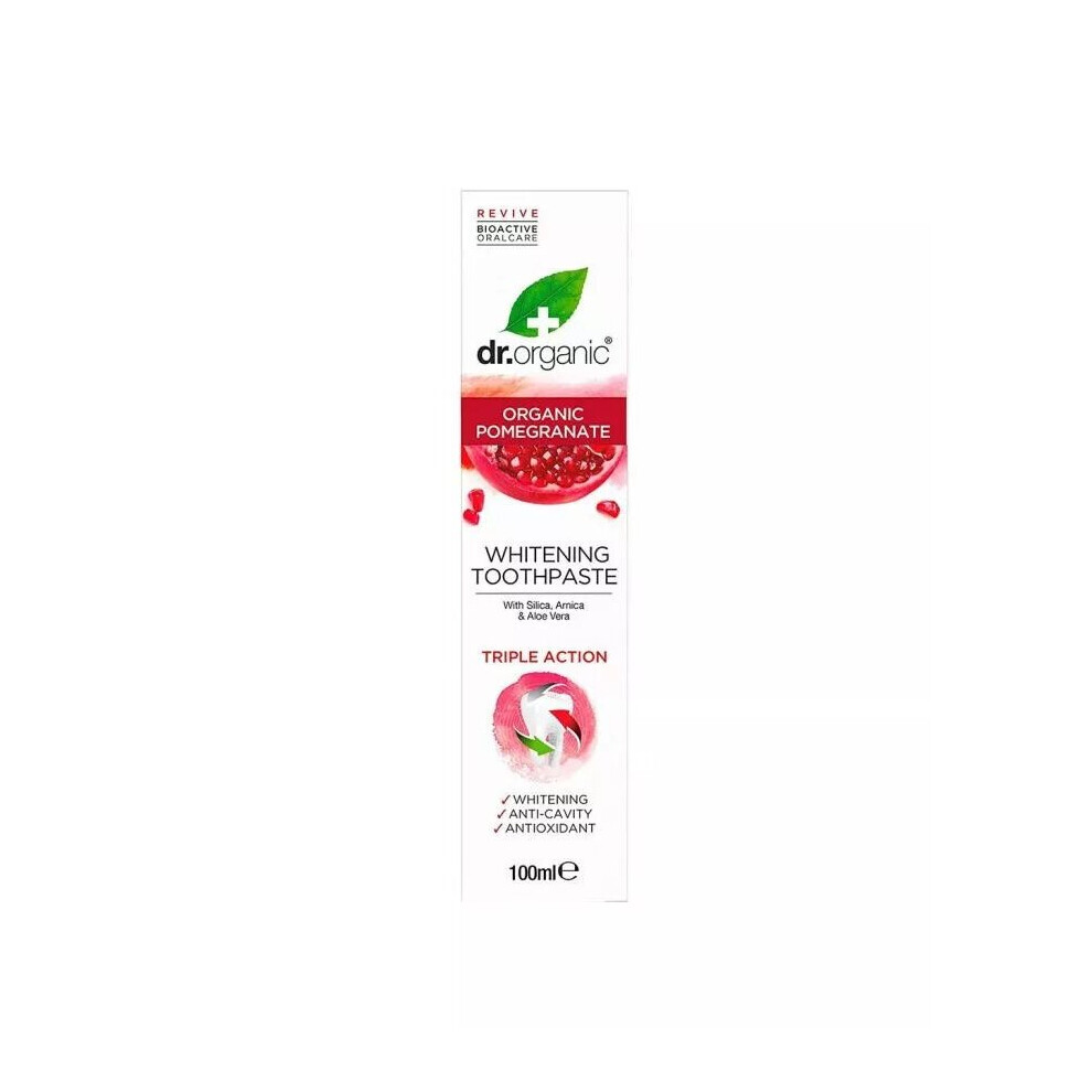 Dr Organic Pomegranate Toothpaste Enhance Your Smile 100mL