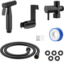 (Black) Bidet Sprayer for Toilet 丨Handheld Bidet Sprayer for Feminine Wash