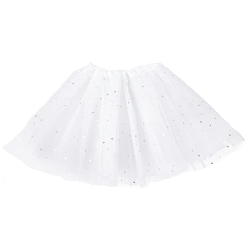 A Liittle Tree (Kid, Plain) Dancewear Ballerina Tutu Princess Skirts White