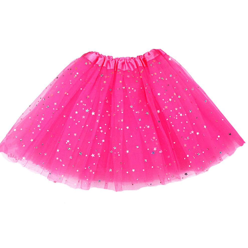 A Liittle Tree (Kid, Sparkling) Hot Pink Dancewear Ballerina Tutu Princess Skirt Not,Specified