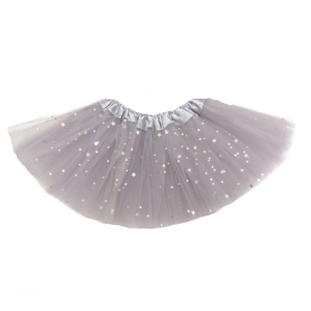 (Kid, Sparkling) Grey Dancewear Ballerina Tutu Princess Skirts