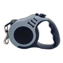 (5M, Grey) Dog Lead Leash Retractable Extendables Lockable