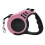 (5M, Pink) Dog Lead Leash Retractable Extendables Lockable 1