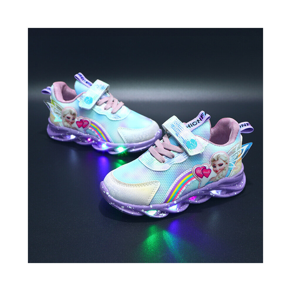 Girls Boys Led Light Up Shoes Trainers Kids Luminous Flashing Shoes Sneaker Size on OnBuy