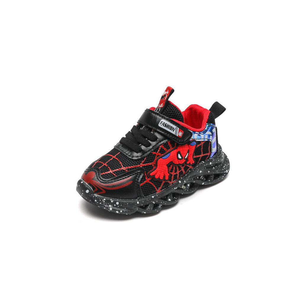 (black, UK7.5 Infant(EU size 25) ) Girls Boys Led Light Up Shoes Trainers Kids Luminous Flashing Shoes Sneaker Size