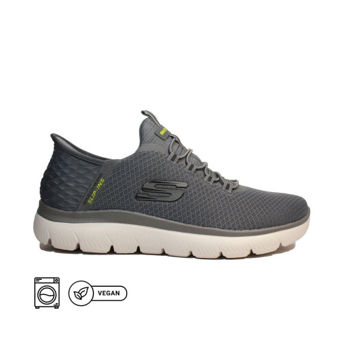 (9 (Adults')) Slip-ins: Summits-High Range 232457 CHAR Charcoal Mens Slip On Trainers